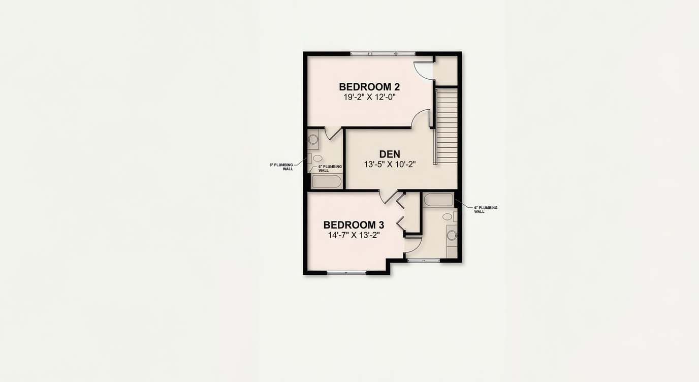 Upper Level — 866 sf