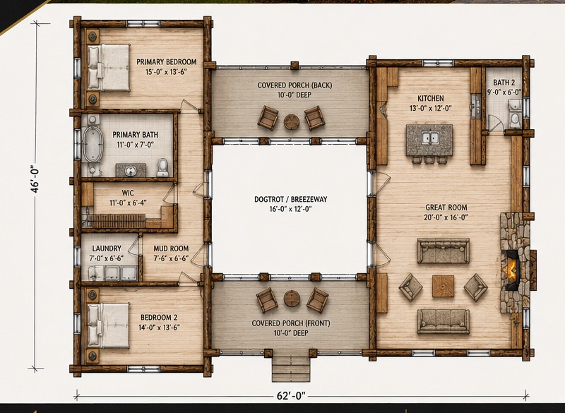 Main Level — 2,050 SF