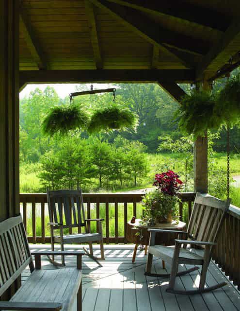 The Green Family Log Home — hand-hewn logs, aged interior finishes, Tennessee