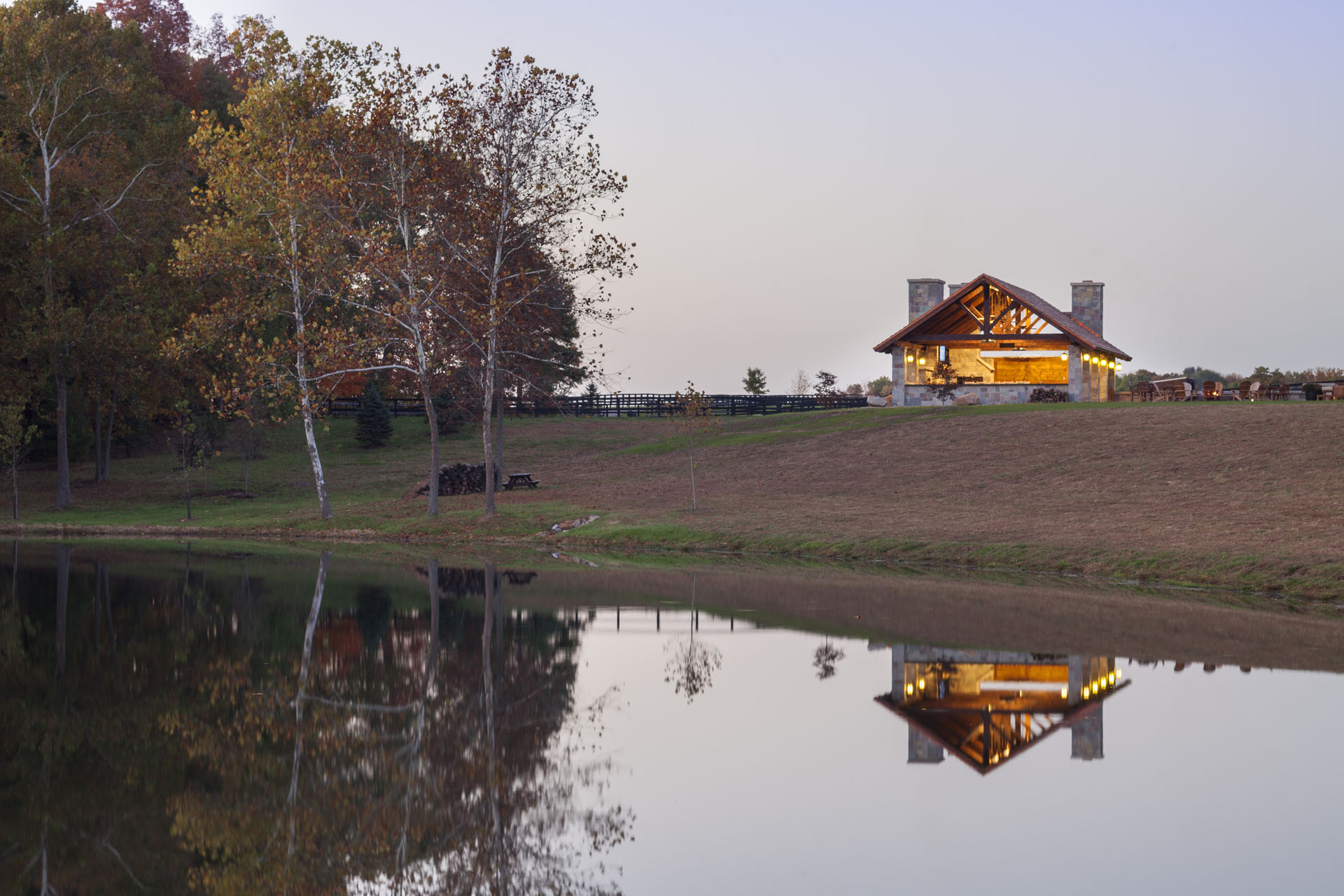 The Thompson Pavilion — Paris, Illinois · a returning-client timber frame pavilion by Hearthstone