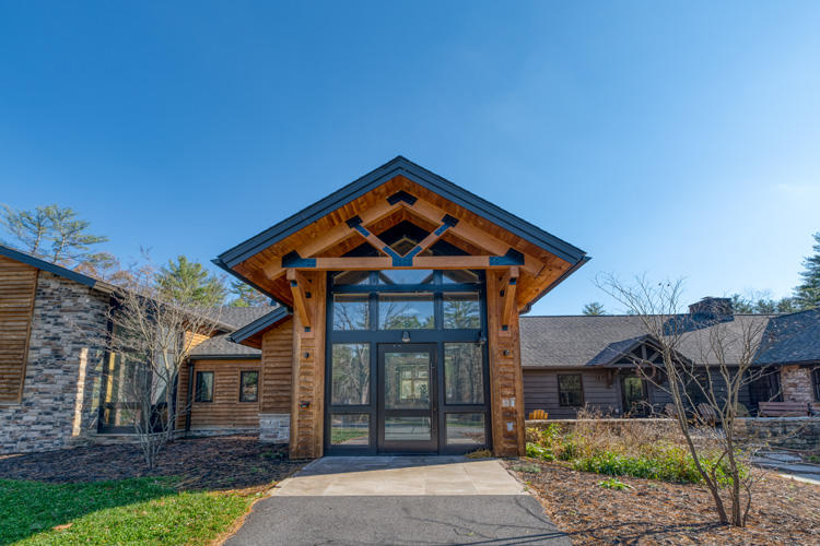 Shaver's Creek Environmental Center — mass timber & SIP field laboratory for Penn State, Petersburg, Pennsylvania