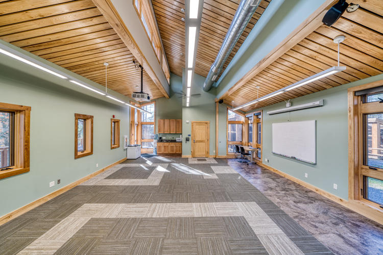 Shaver's Creek Environmental Center — mass timber & SIP field laboratory for Penn State, Petersburg, Pennsylvania