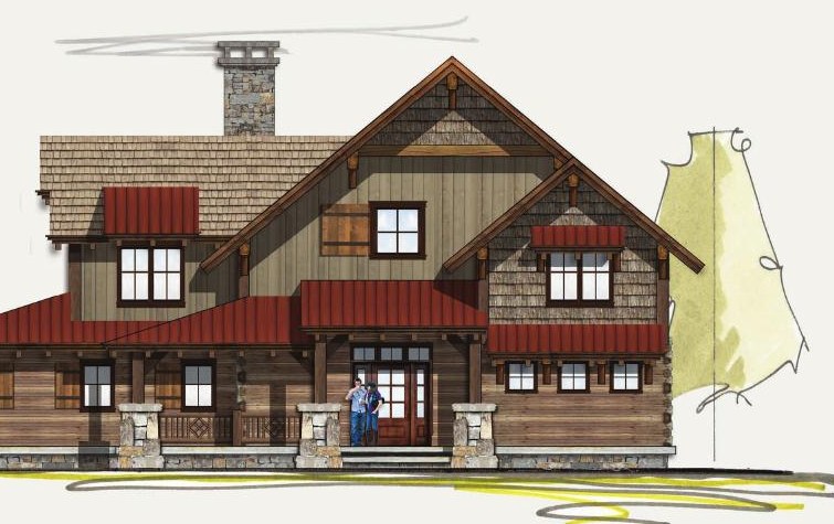Camas Creek elevation rendering