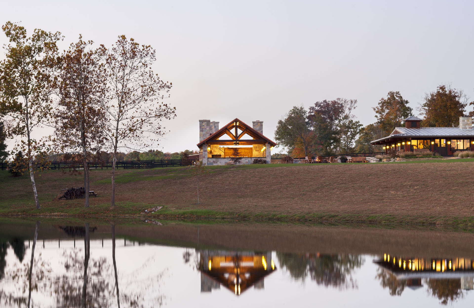 The Thompson Pavilion — Paris, Illinois · a returning-client timber frame pavilion by Hearthstone