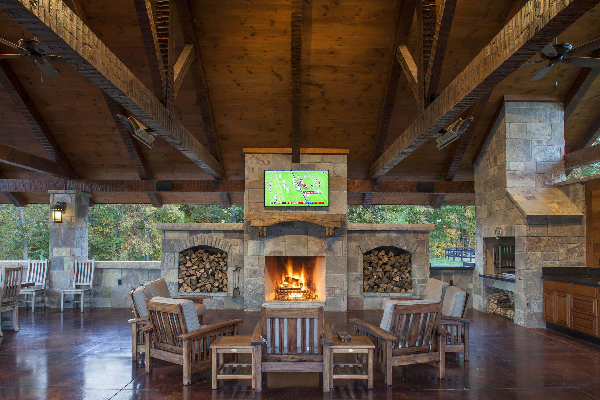 The Thompson Pavilion — Paris, Illinois · a returning-client timber frame pavilion by Hearthstone