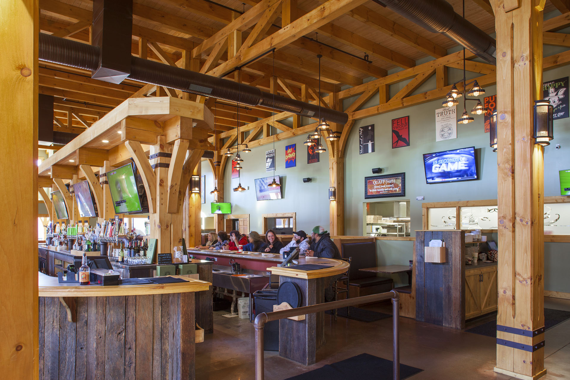 Big Woods Speedway — bar rail and blackened steel details