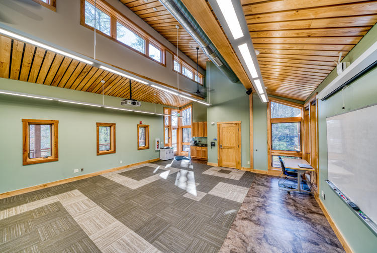 Shaver's Creek Environmental Center — mass timber & SIP field laboratory for Penn State, Petersburg, Pennsylvania