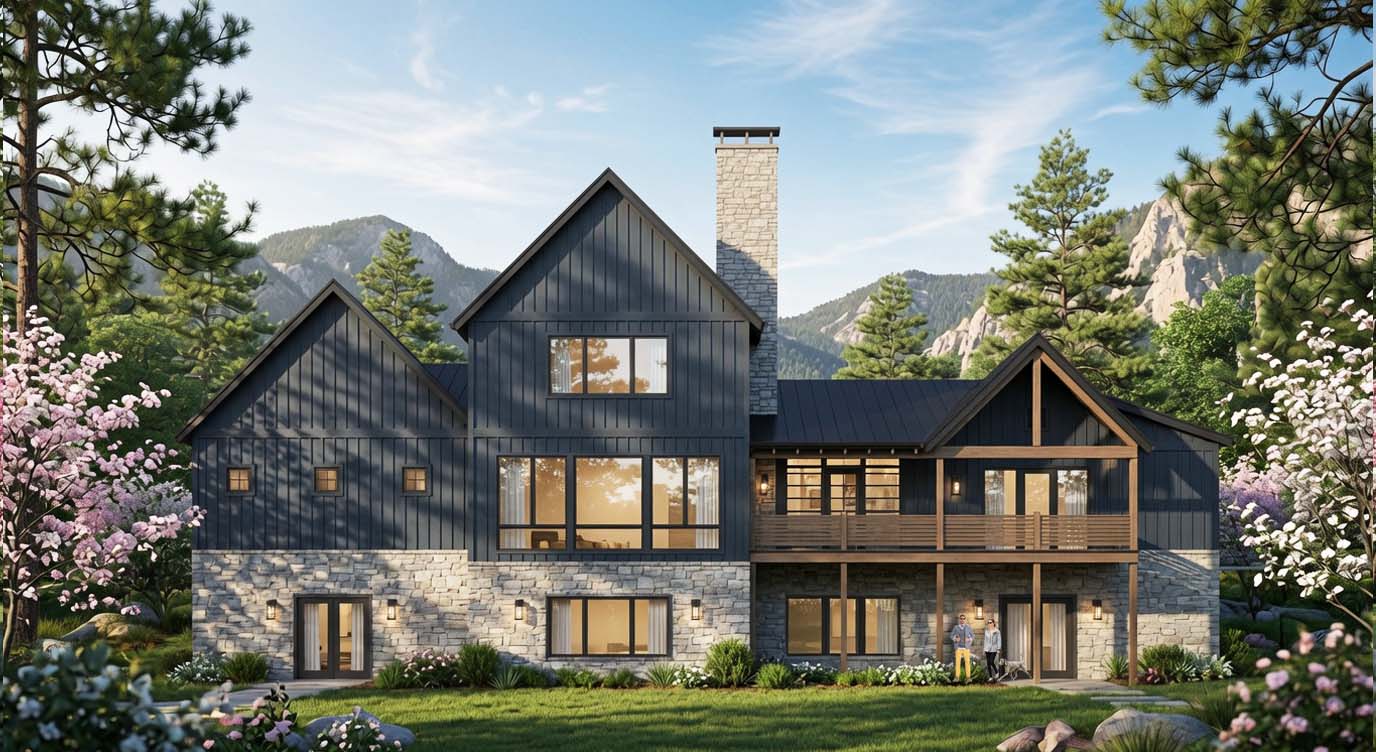 Rear Elevation — Dark