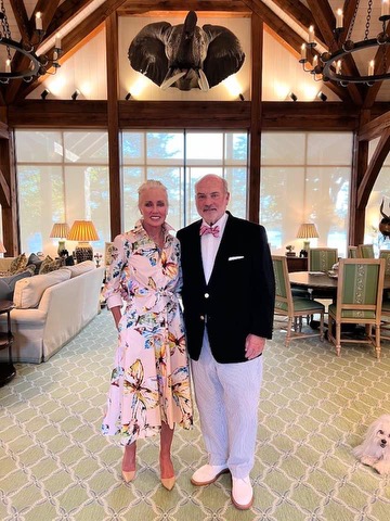 Allan and Janie Jones inside the finished Pangle Point great room