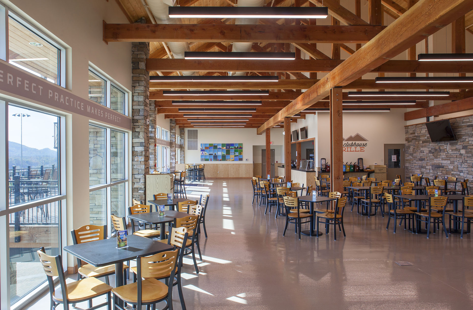 The Ripken Experience — heavy timber pavilions and clubhouses at the flagship youth-baseball complex