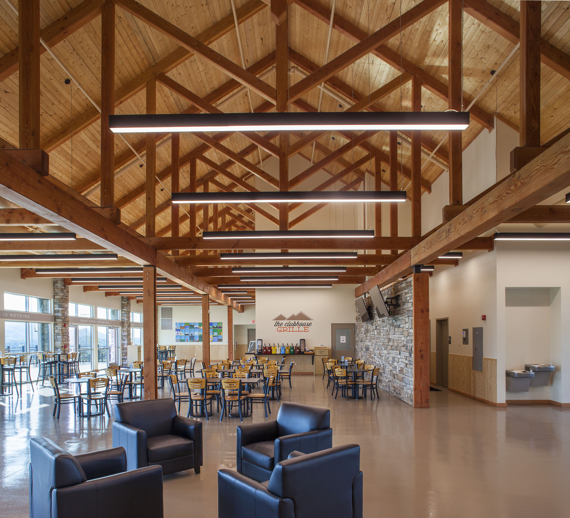The Ripken Experience — heavy timber pavilions and clubhouses at the flagship youth-baseball complex