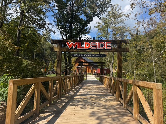 WildSide Adventure Park — heavy timber structures, East Tennessee