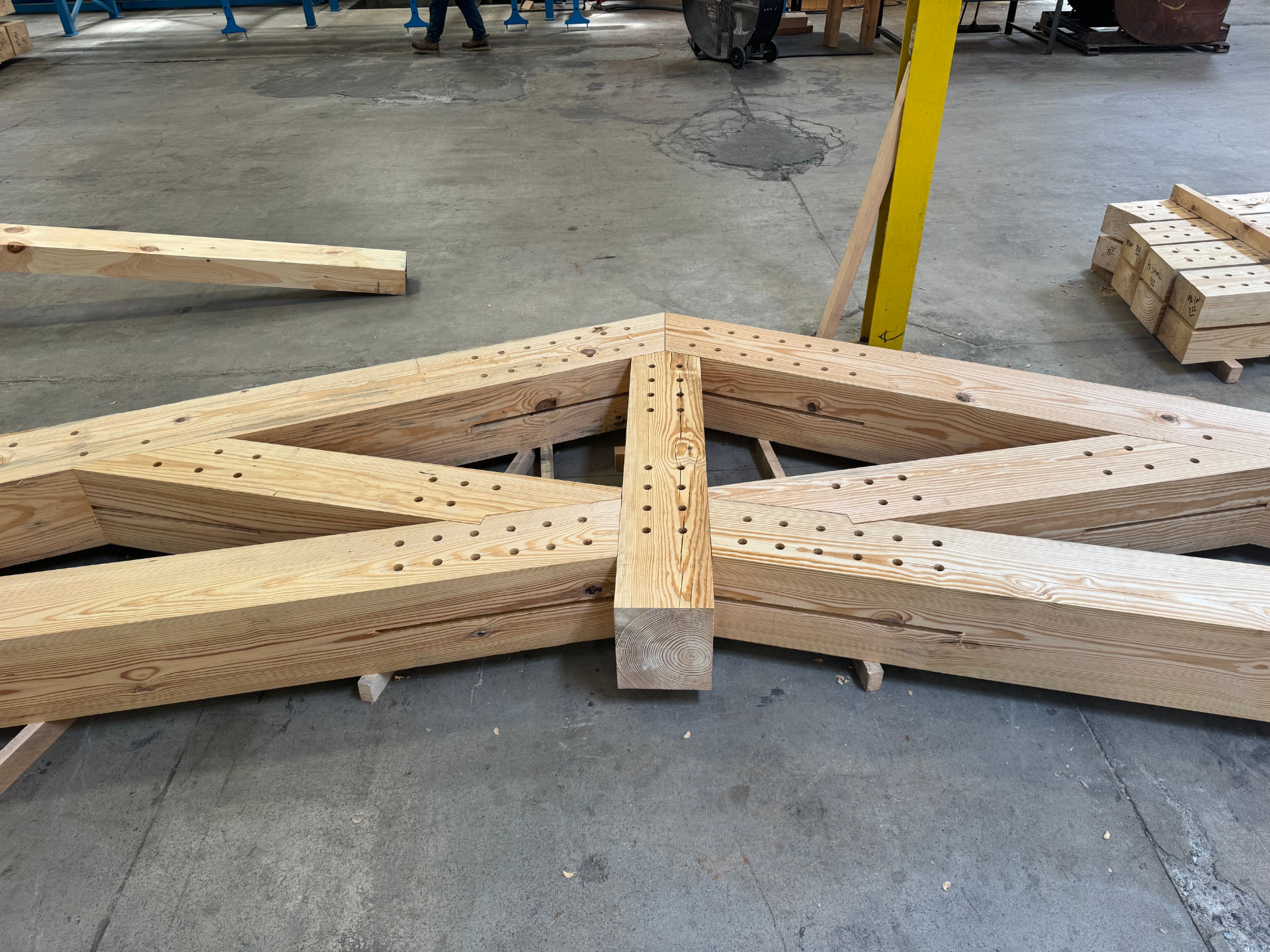 Timber joinery, close and honest.