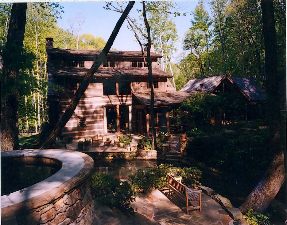 Jones Timberlake® — rear elevation with reflecting pool