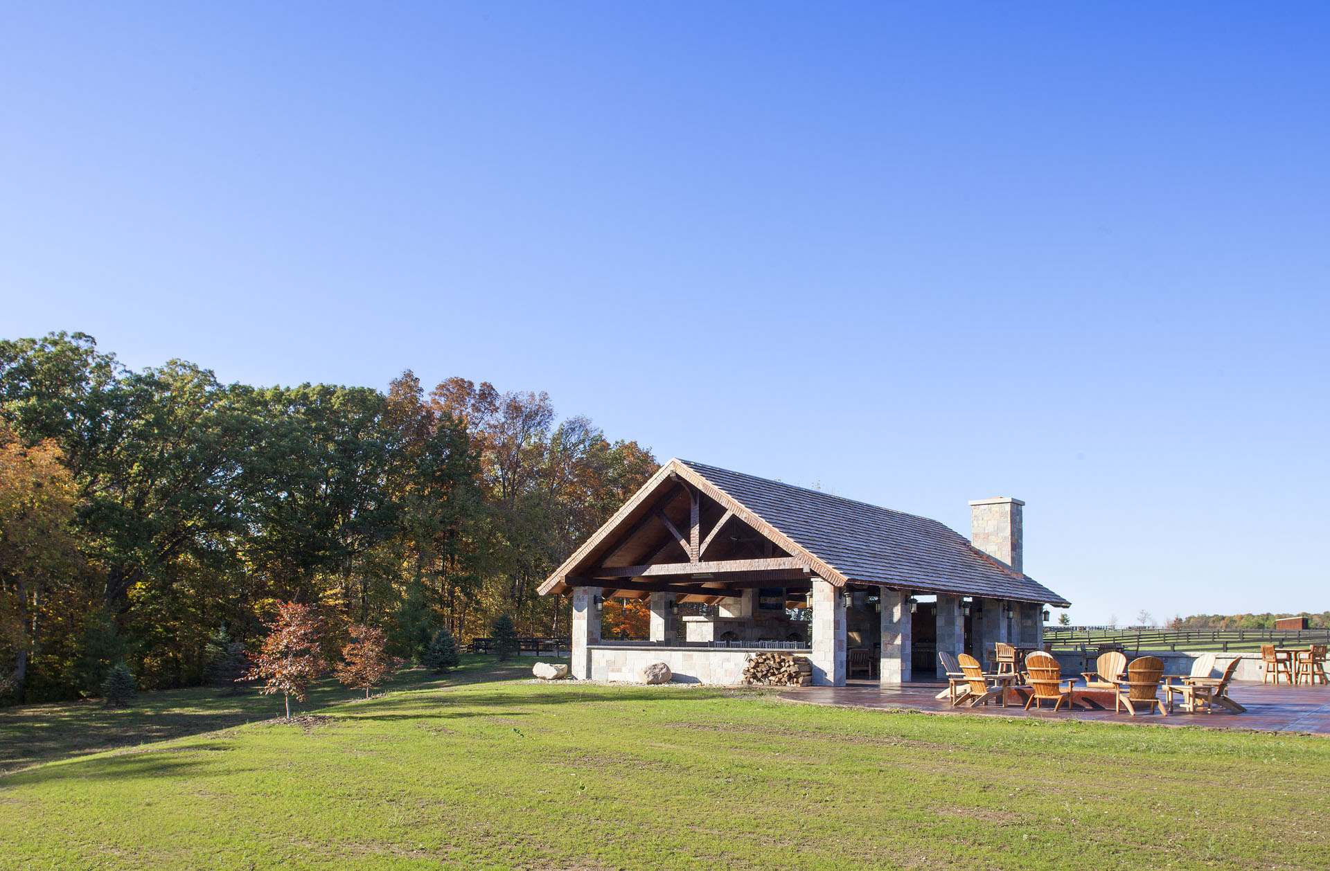 The Thompson Pavilion — Paris, Illinois · a returning-client timber frame pavilion by Hearthstone