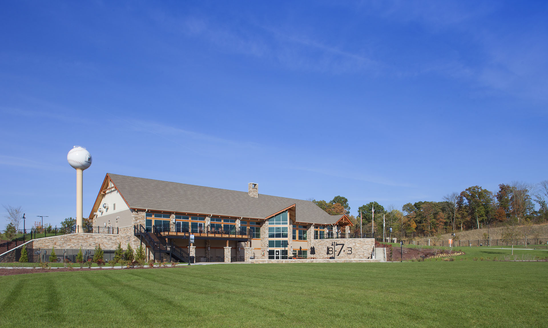 The Ripken Experience — heavy timber pavilions and clubhouses at the flagship youth-baseball complex