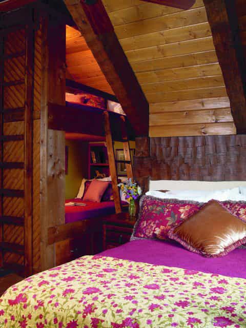 The Green Family Log Home — hand-hewn logs, aged interior finishes, Tennessee