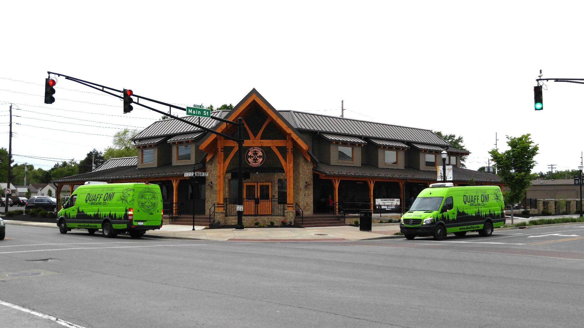 Big Woods Speedway street view from the corner intersection in Speedway, Indiana