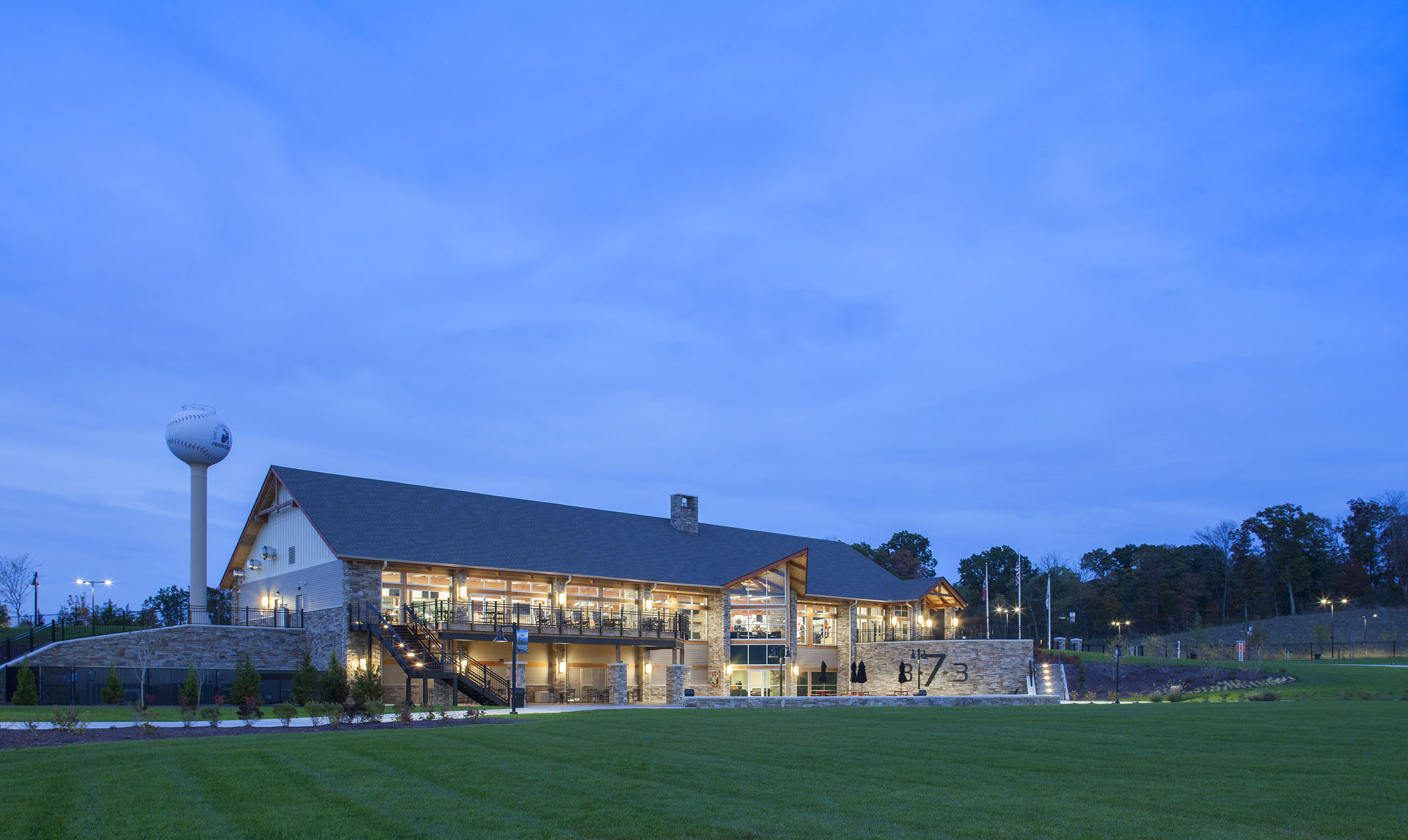 The Ripken Experience — heavy timber pavilions and clubhouses at the flagship youth-baseball complex