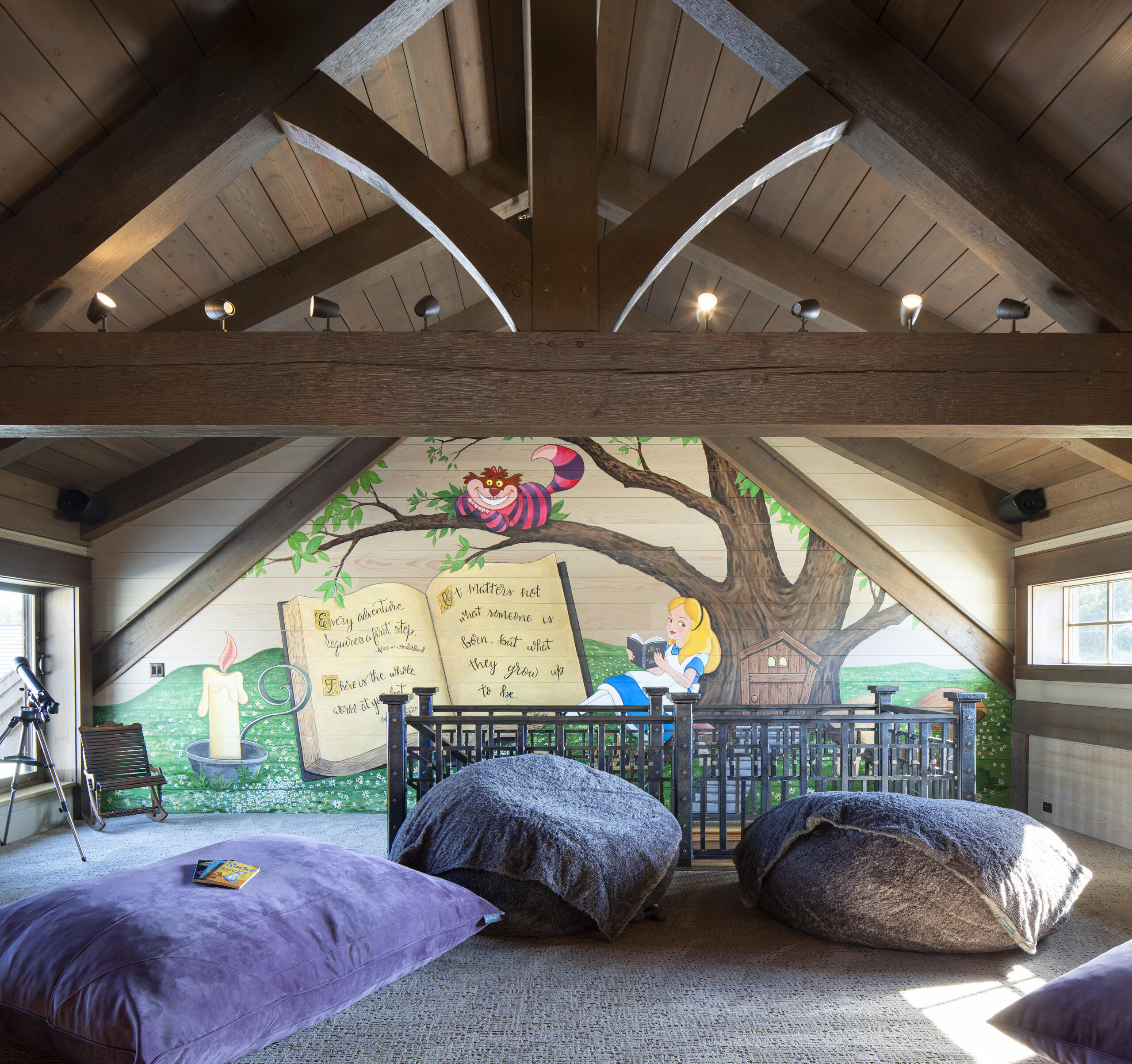 Paris, IL Timber Frame — oak timber frame home with hammer-beam trusses
