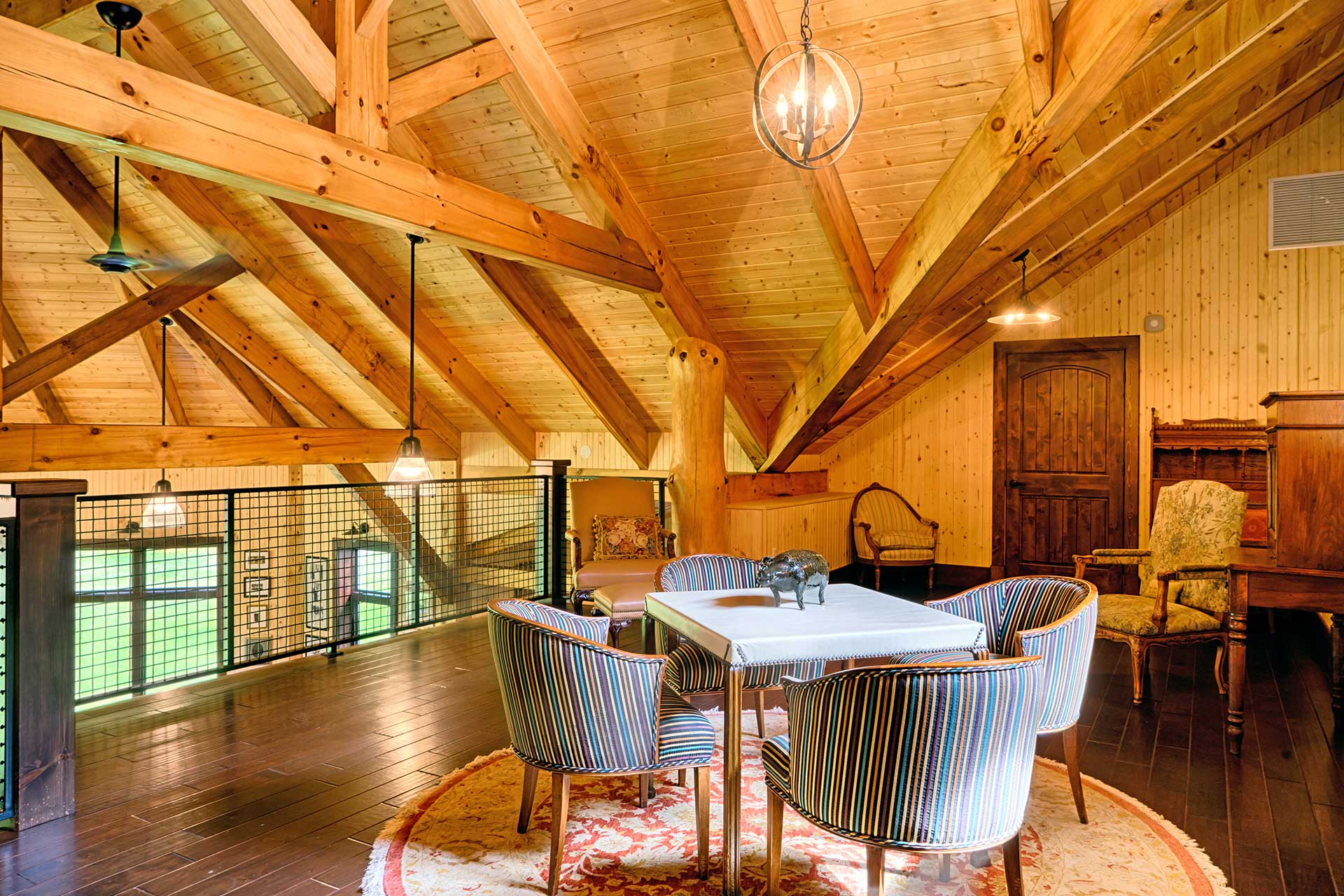 Ocala Thoroughbred Barn — heavy timber equestrian facility, Marion County, Florida